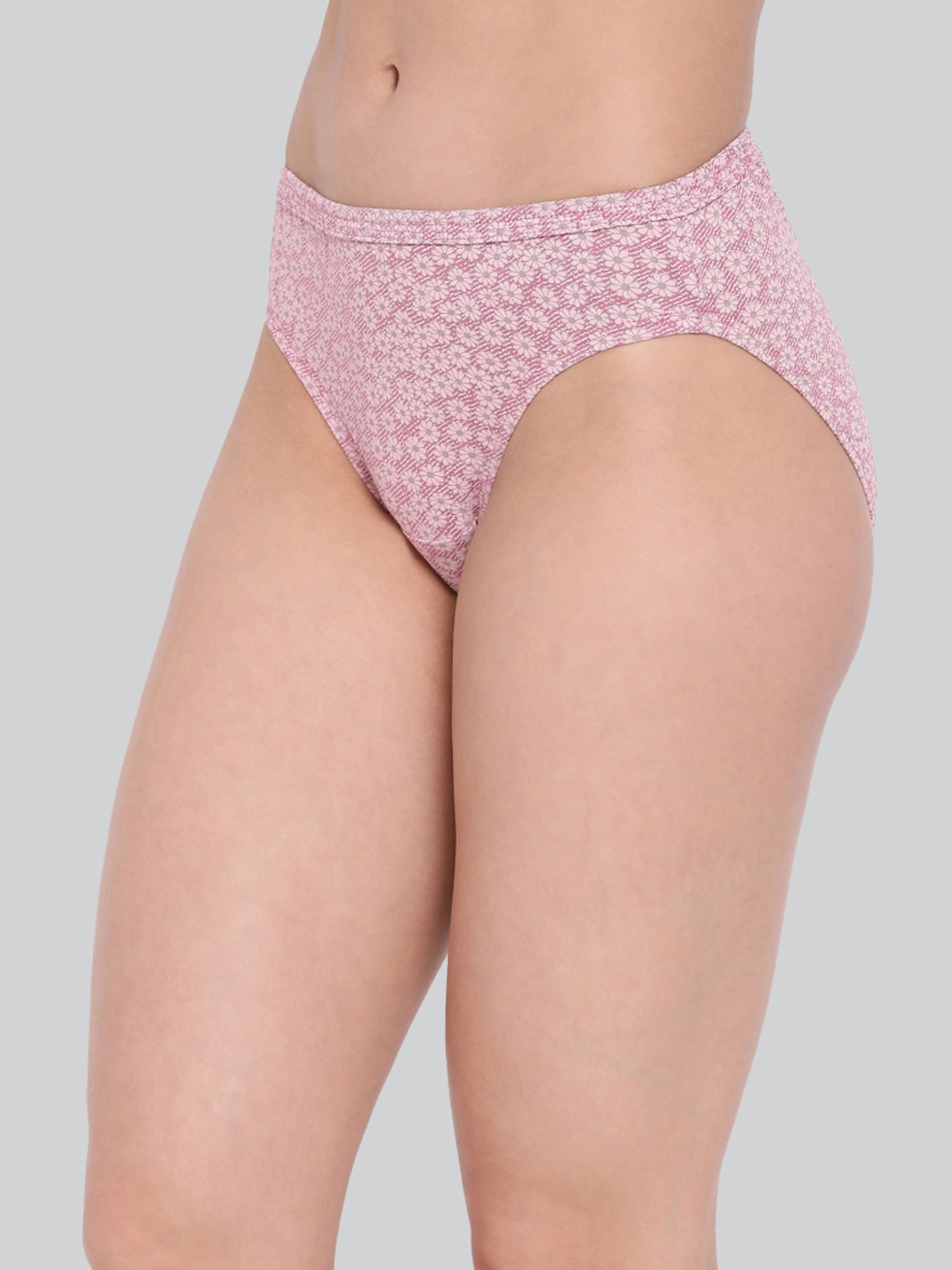 Lyra Assorted Color Cotton Printed Bikini Panties - Pack Of 6