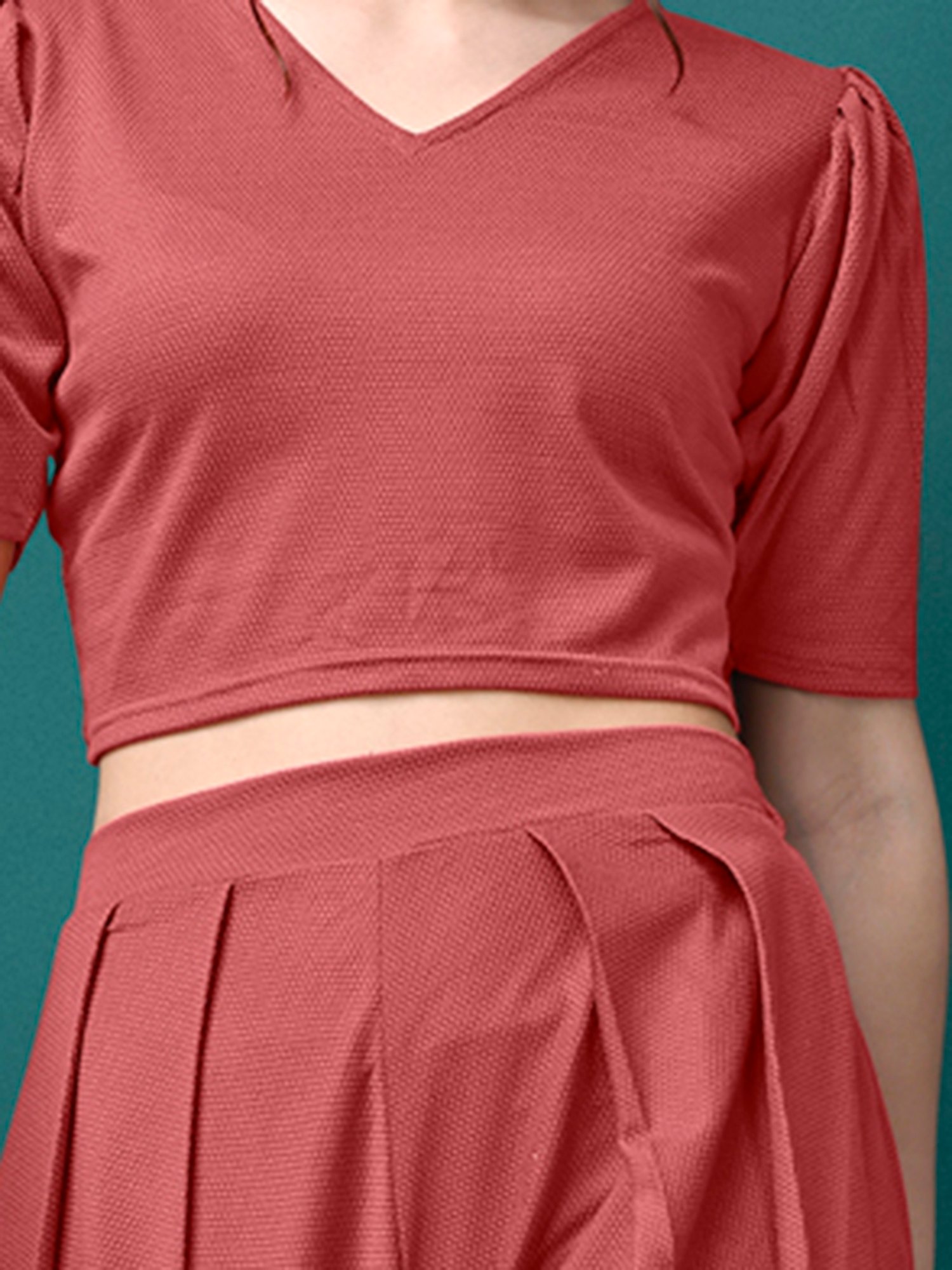 PURVAJA Rust Maxi Co-Ord Set