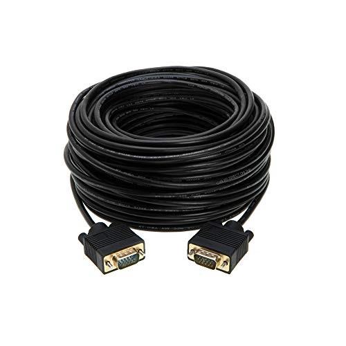 cables direct online 100ft svga monitor cable, male to male 1080p super vga display cord for pc projector laptop tv