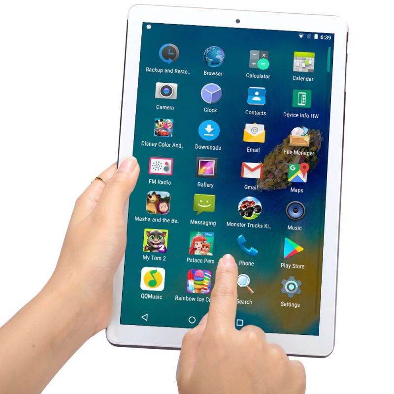 10.1'' Tablet PC 10 Core Processor IPS Screen 1960*1080 Resolution 10GB + 256GB Memory Android 10 Dual Cameras Dual SIM Card 3G Phone Calls Metal body