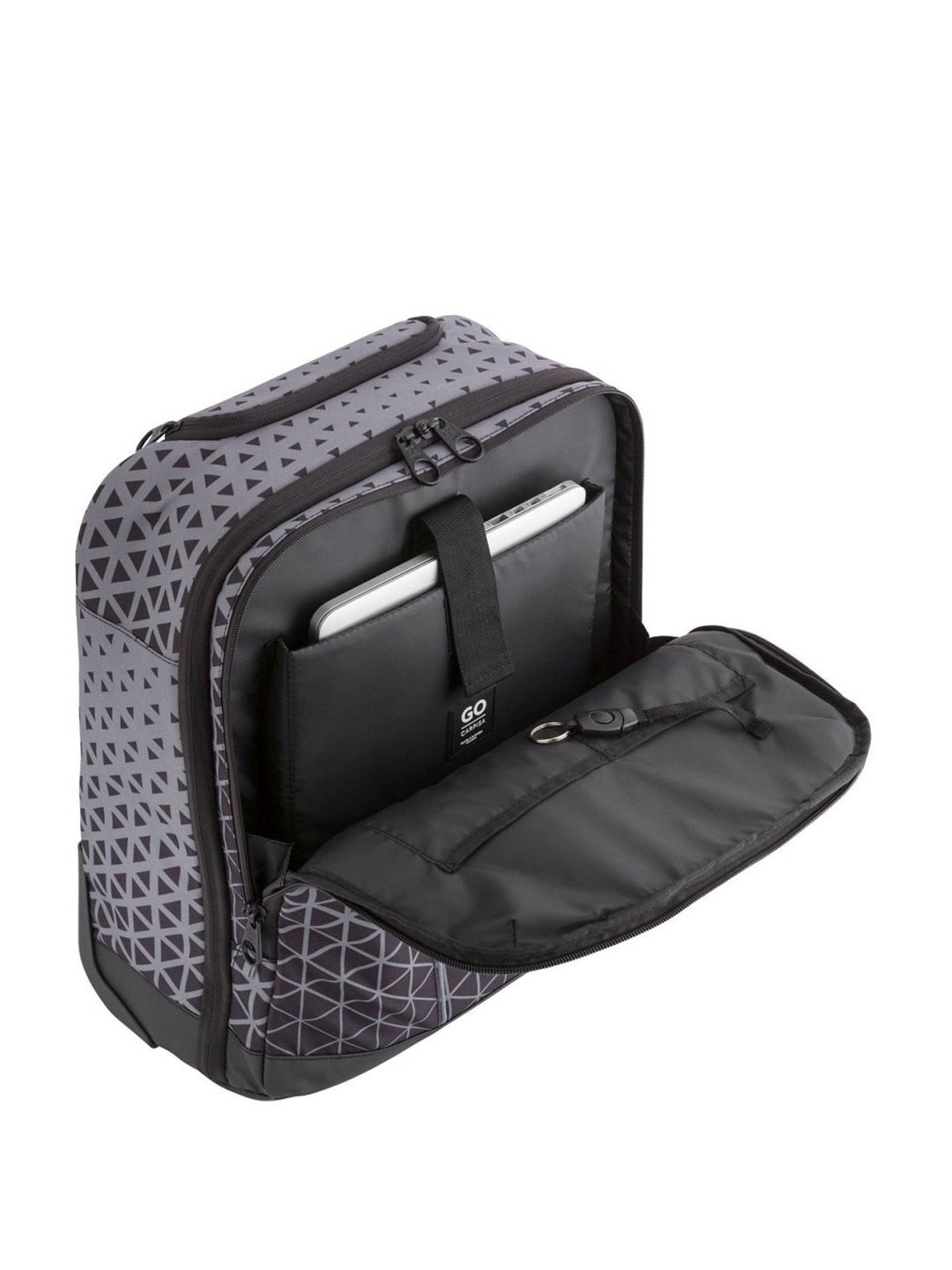 Carpisa Daily Go Boarding Black Printed Soft Cabin Trolley Bag - 42 Cms