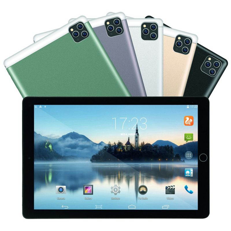 10.1'' Tablet PC 10 Core Processor IPS Screen 1960*1080 Resolution 10GB + 256GB Memory Android 10 Dual Cameras Dual SIM Card 3G Phone Calls Metal body