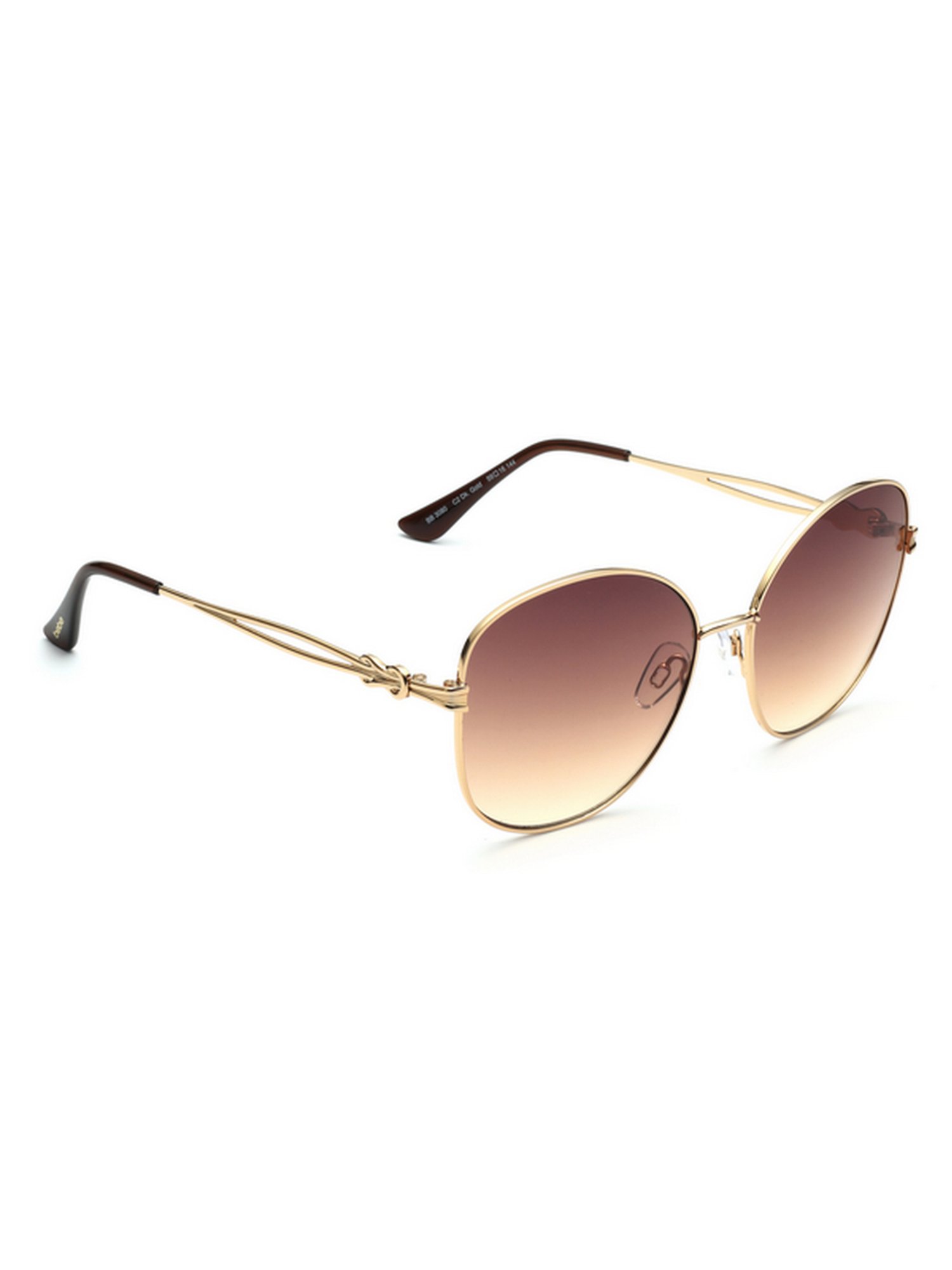 bebe Brown Round Sunglasses for Women