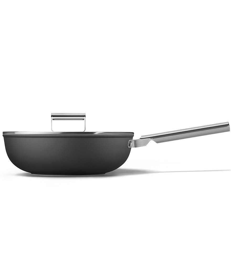 Smeg 50s Retro Style Nonstick 12#double; Wok Pan