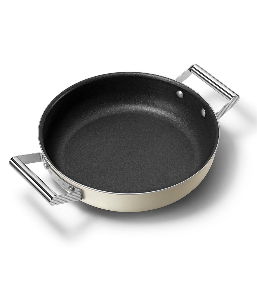 Smeg 50's Retro Style Nonstick 4-Quart Covered Saute and Brasier Pan