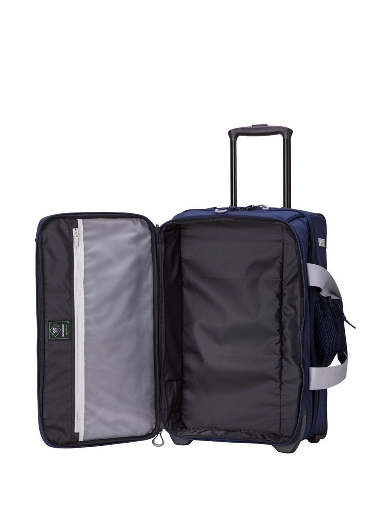 Carpisa Advance Go Blue Solid Soft Medium Trolley Bag - 53 Cms