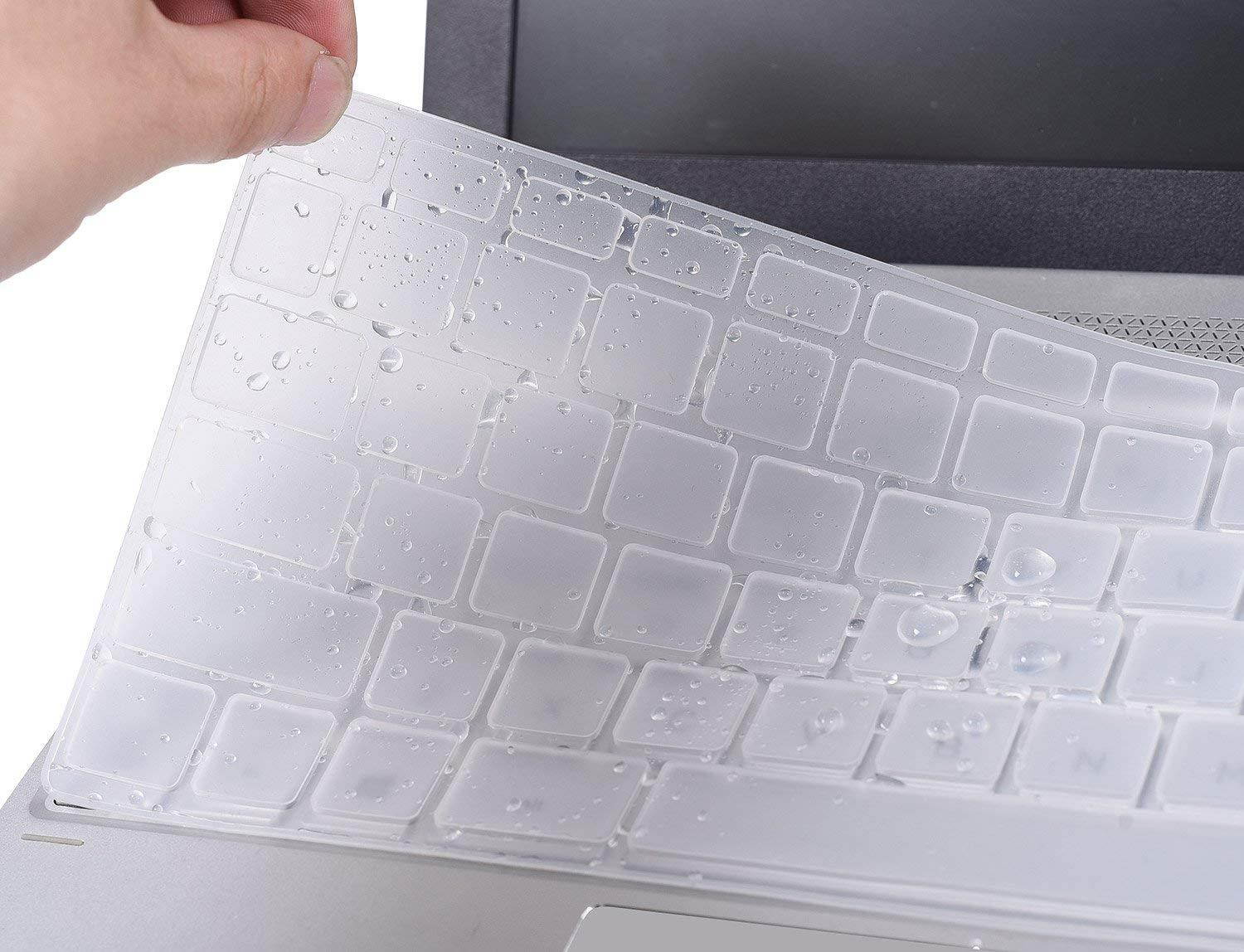Premium Ultra Thin Transparent Keyboard Cover Skin for HP Pavilion X360 14M-BA011DX 14M-BA013DX 14M-BA015DX 14M-BA114DX 14" TouchScreen Laptop US Layout, Clear
