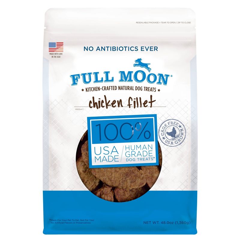 Full Moon Chicken Fillet Chewy Dog Treats - 48oz