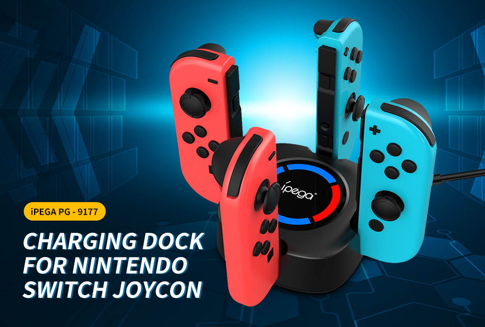 IPEGA PG-9177 four-in-one Switch Controller Charger For Nintend Switch Joycon Charging Dock Station Controller with Charging