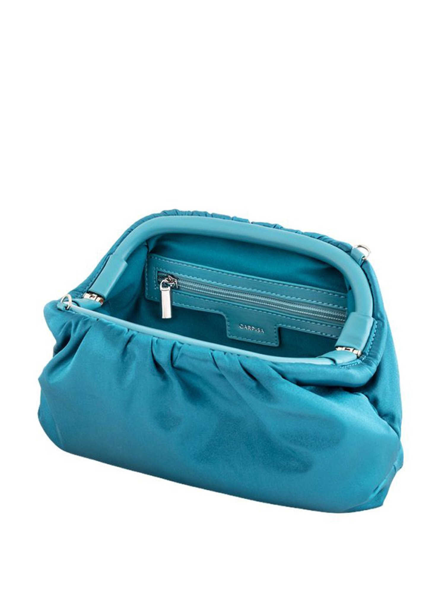 Carpisa Caipirinha Winter Petrol Silk Solid Sling Handbag