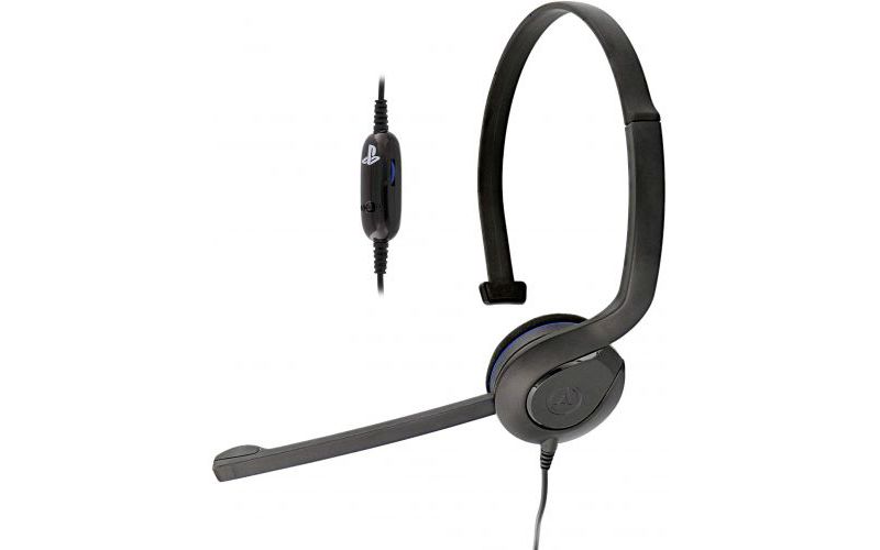 PowerA Chat Headset for PS4 - 3.6 ft Cable Length - 3.5mm audio connection - Officially Licensed by Sony