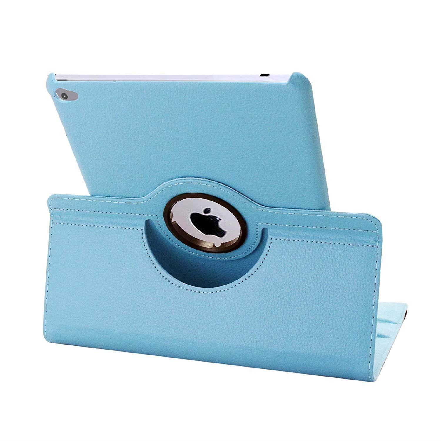 Natico iPad Mini IV 360 Case, Faux, Light Blue (60-IM4-360-LBL)