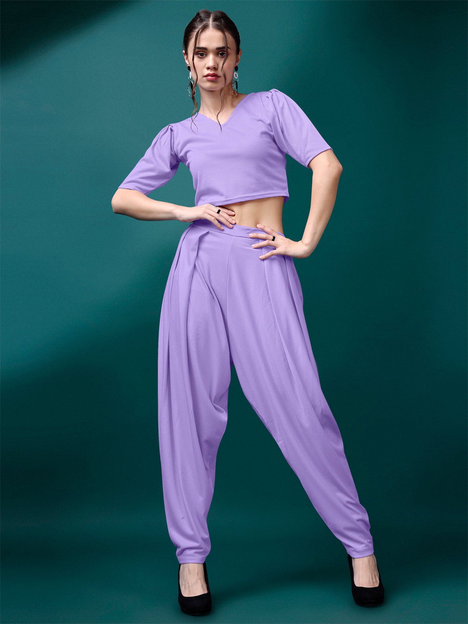PURVAJA Lavender Maxi Co-Ord Set