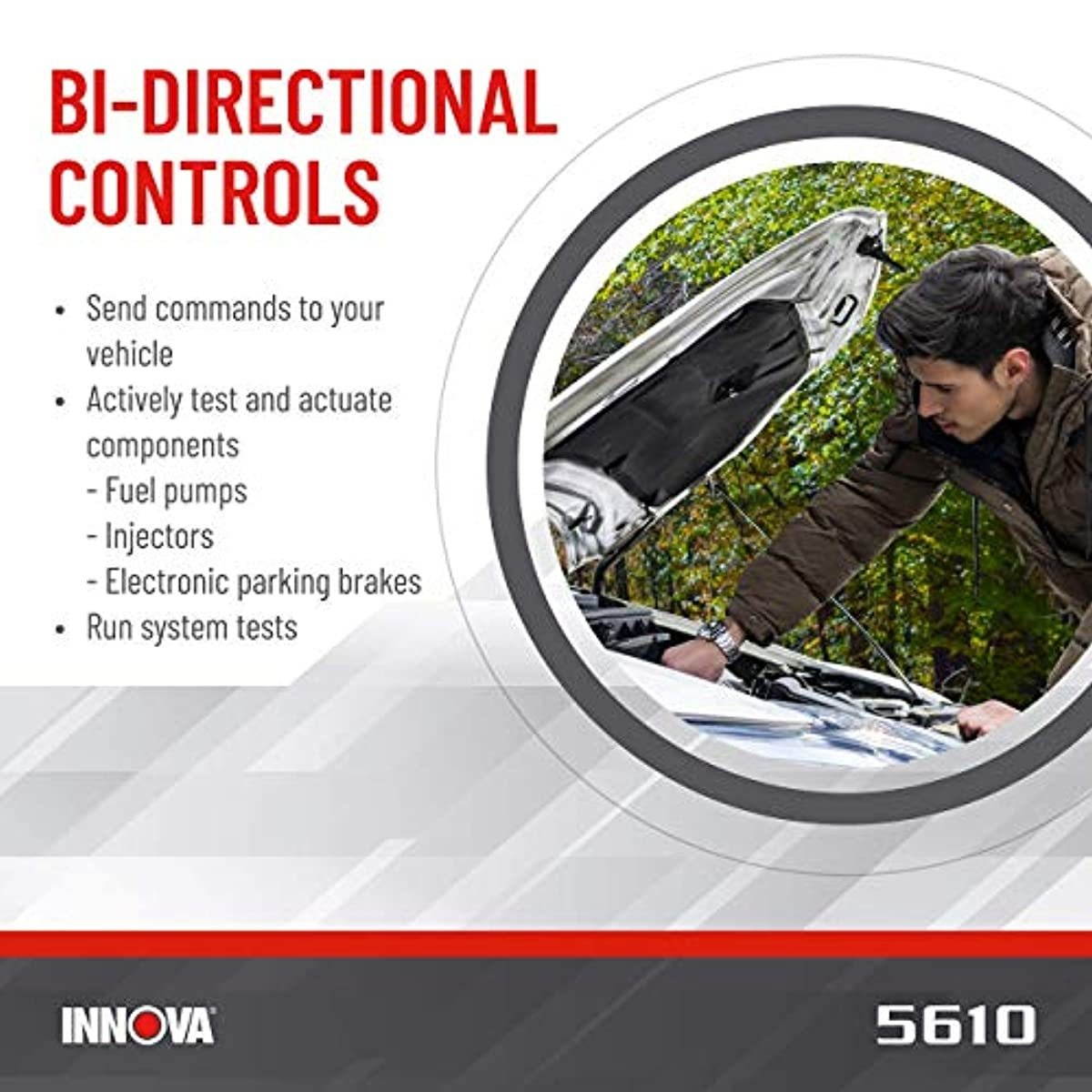 INNOVA CarScan Pro 5610 OBD2 Car Code Scanner - BiDirectional Scan Tool & Professional OBD2 Code Reader - Car Diagnostic Tool with Free RepairSolutions2 App - All Systems Scanner