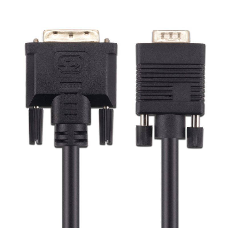 A-technology DVI to VGA Cable 5Ft(1.5m) DVI 24+1 DVI-D M to VGA Male Gold Plated 1080P with Chip Active Adapter Converter Cable for PC-DVD-Monitor-HDTV-Laptop- Projector &hellip; (5Ft)