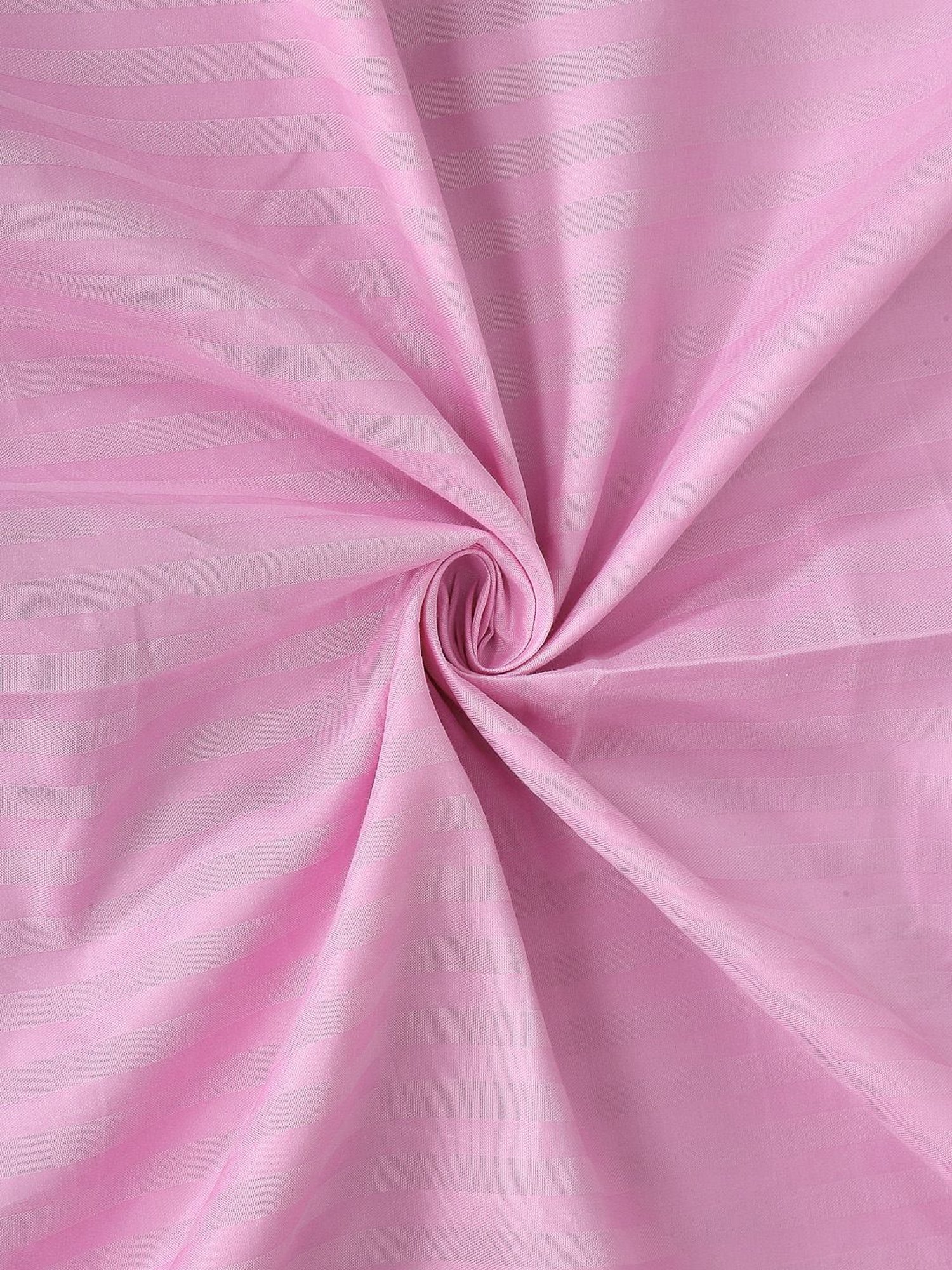 Klotthe Embellished Light Pink 300 TC Cotton Blend Double Book Fold Bed Sheet with 2 Pillow Covers