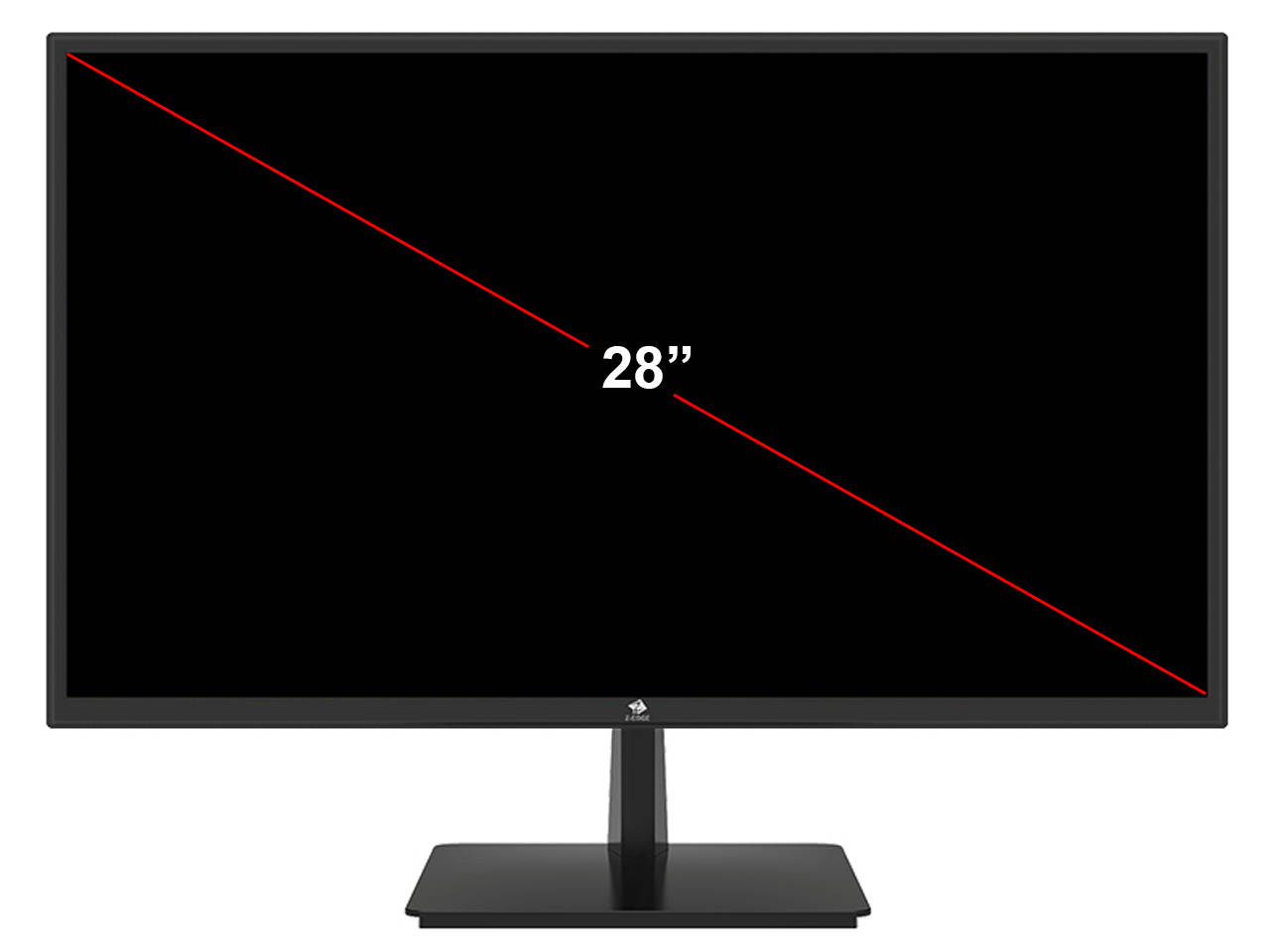 Z-EDGE U28T4K 28" Ultra HD 4K Monitor, 300 cd/m&sup2;, 1.07B Colors, HDR10, FreeSync, UHD 3840x2160, 1ms, 60Hz, HDMI x2, DisplayPort x2, Built-in Speakers, Eye-Care Technology