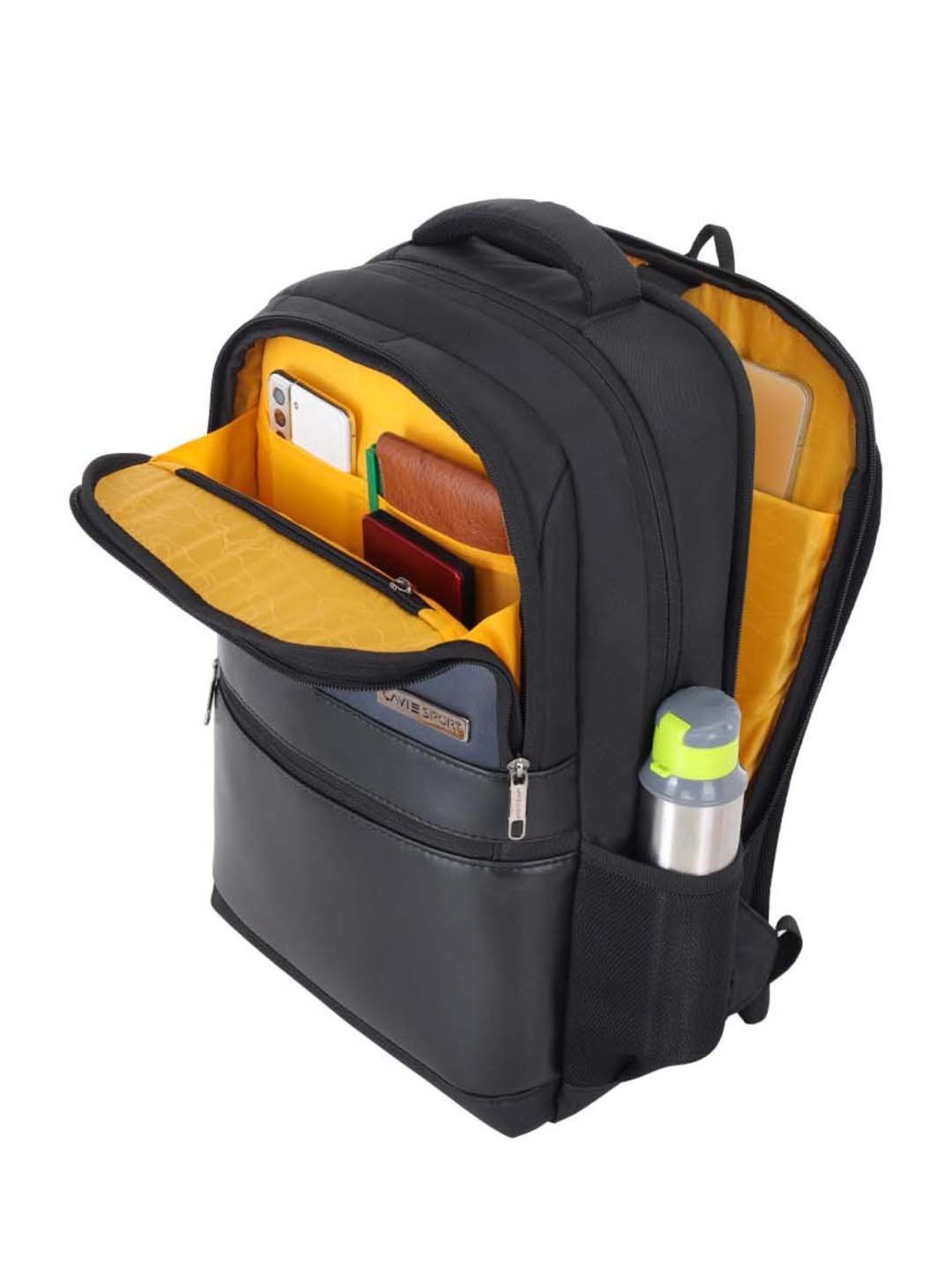 LAVIE SPORT Black & Navy Solid Laptop Backpack