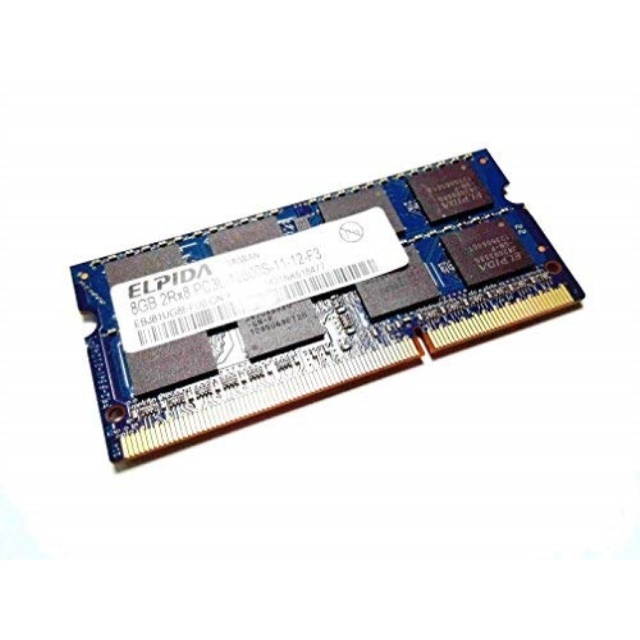 elpida 8gb ddr3 2rx8 pc3l12800s ebj81ug8efu0gnf laptop ram memory