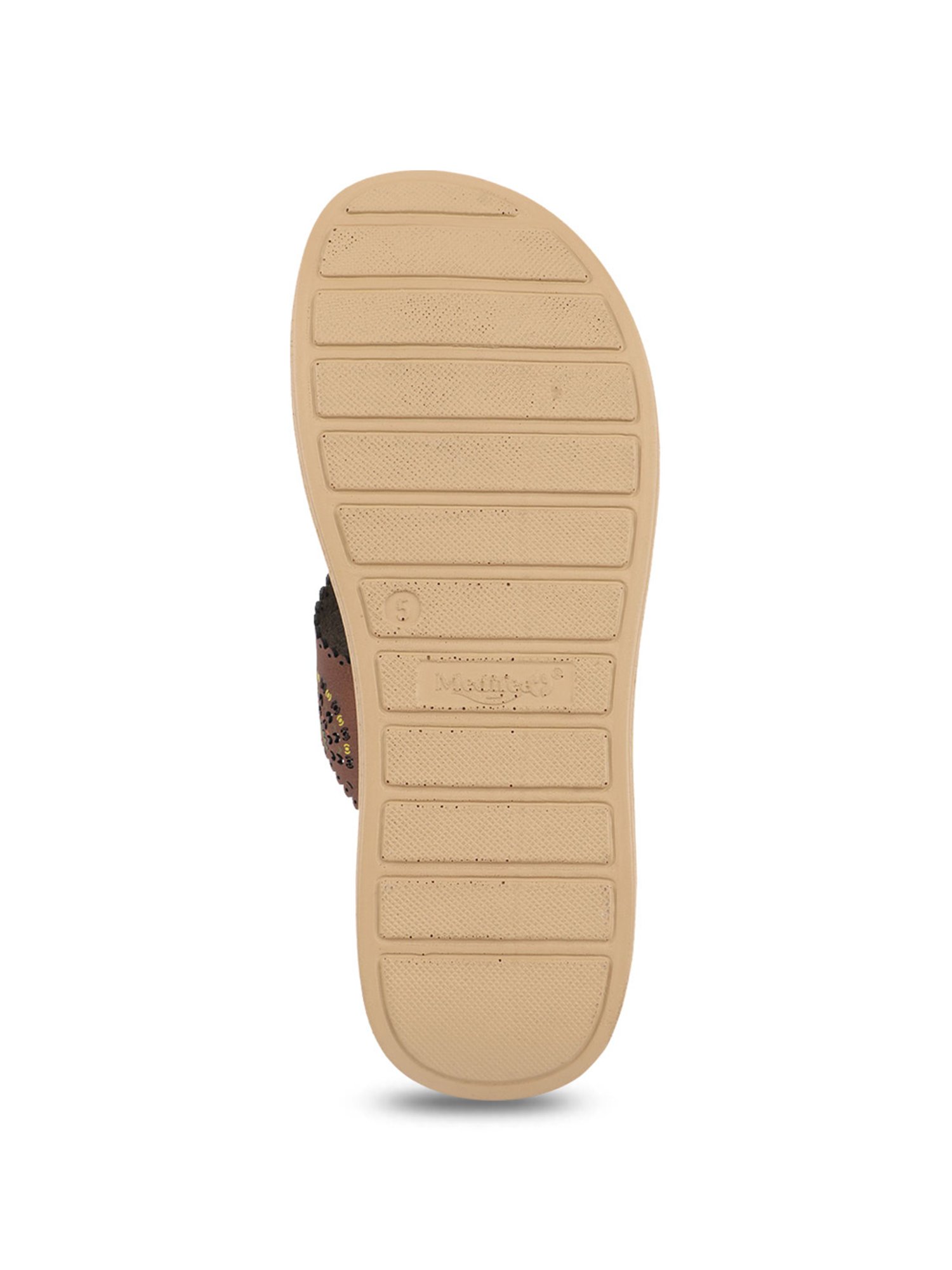 MediFeet Women's Motif Coffee Thong Wedges