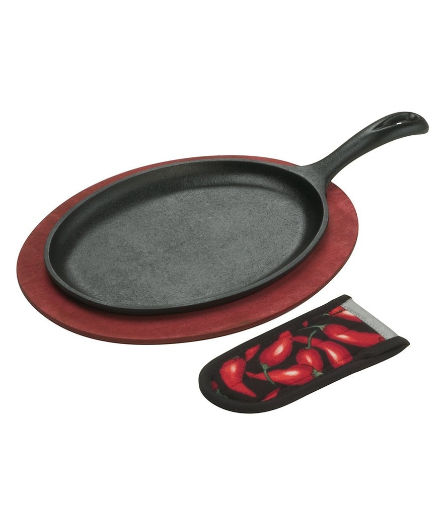 Lodge Cast Iron Pro Logic Fajita Grill Set