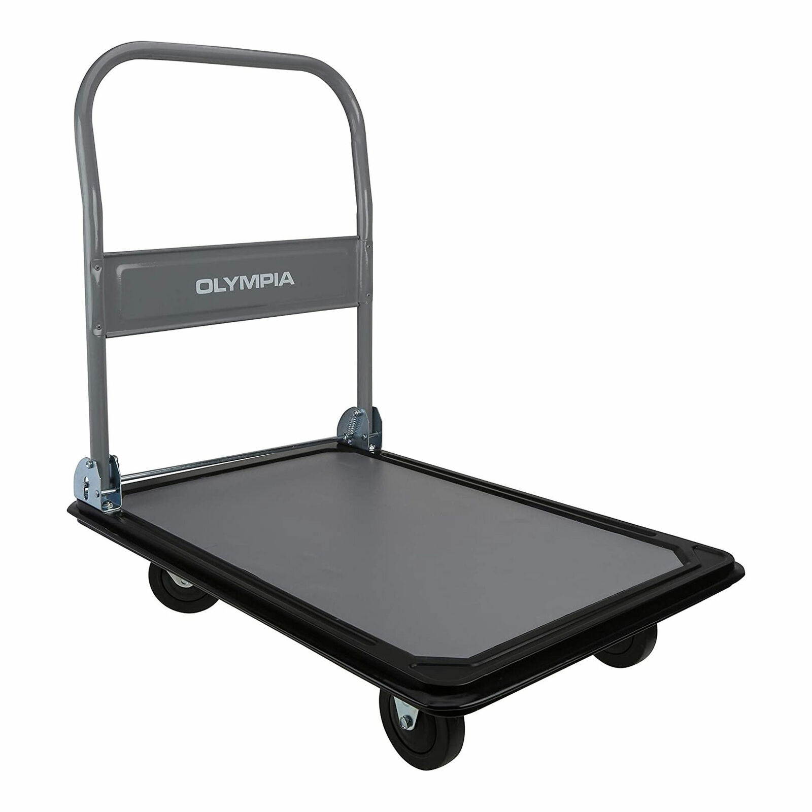 Olympia Tools Heavy Duty 660 Pound Capacity Rolling Platform Hand Cart, Grey