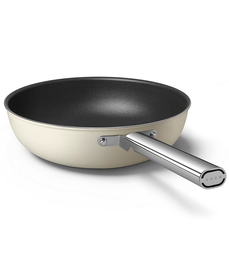 Smeg 50s Retro Style Nonstick 12#double; Wok Pan