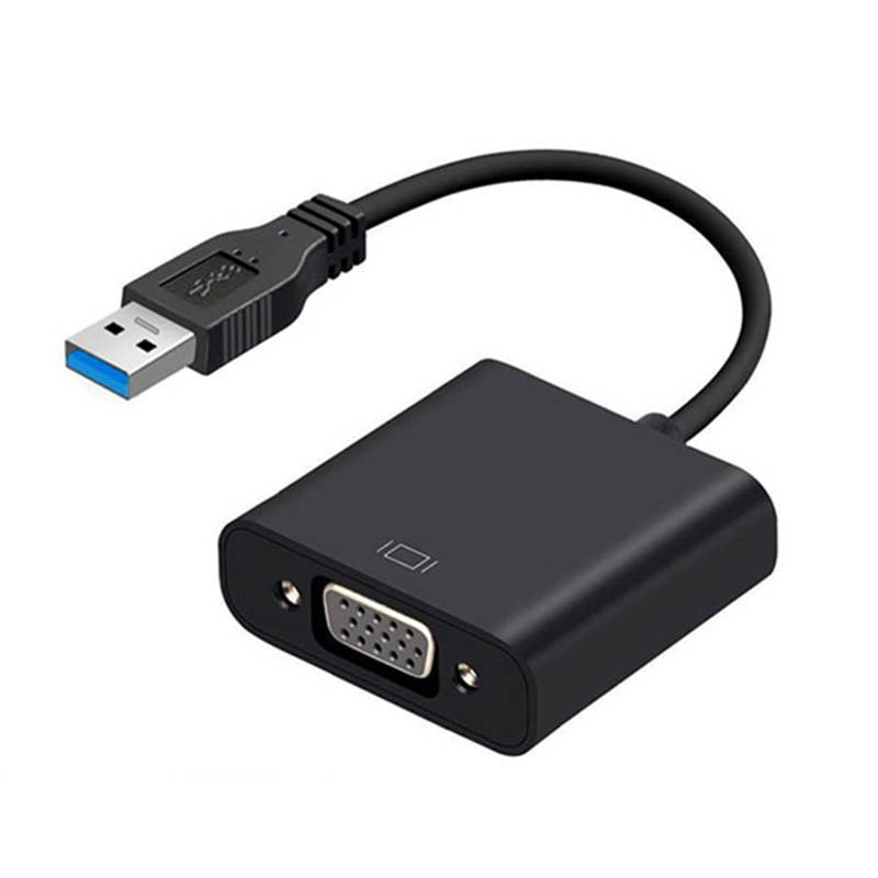 USB 3.0 to VGA Adapter External Video Card Multi Display Converter for Win 7/8/10 Desktop Laptop PC Monitor Projector