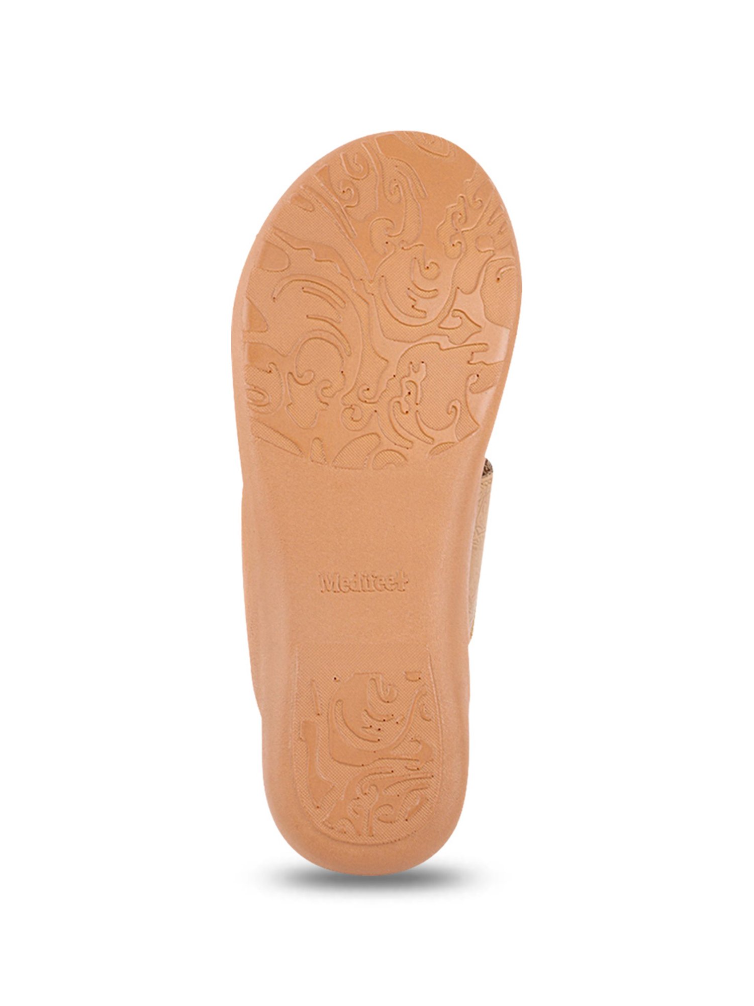 MediFeet Women's Beige Toe Ring Sandals