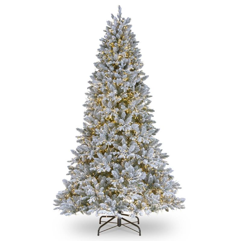 6.5ft National Christmas Tree Company Iceland Fir Artificial Christmas Tree Cosmic LED Dual Color