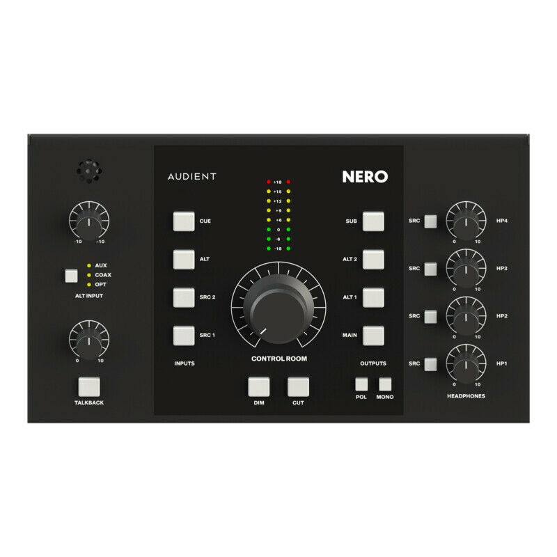 Audient Nero Desktop Monitor Controller w/ 2x Stereo Inputs, 3x Stereo Outputs