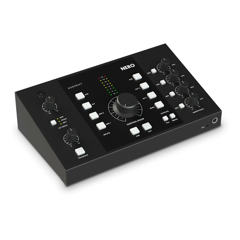 Audient Nero Desktop Monitor Controller w/ 2x Stereo Inputs, 3x Stereo Outputs