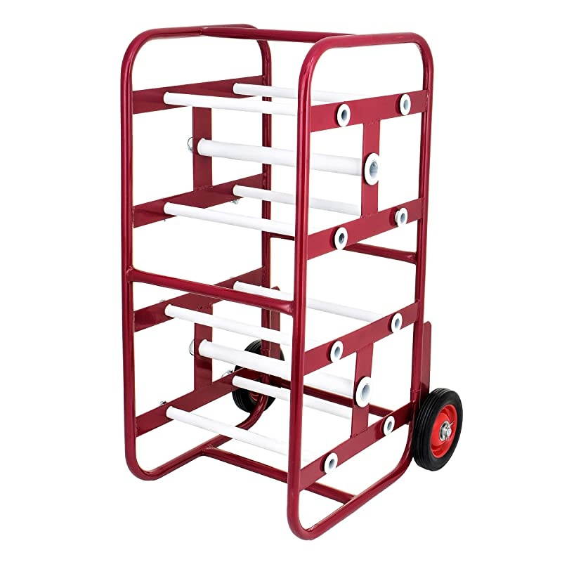 Transportable Multiple Axle Cable Caddy MultiSpool Wire Rack Dispenser Easy Use Cable Holder amp Distribution for Workplace Efficiency