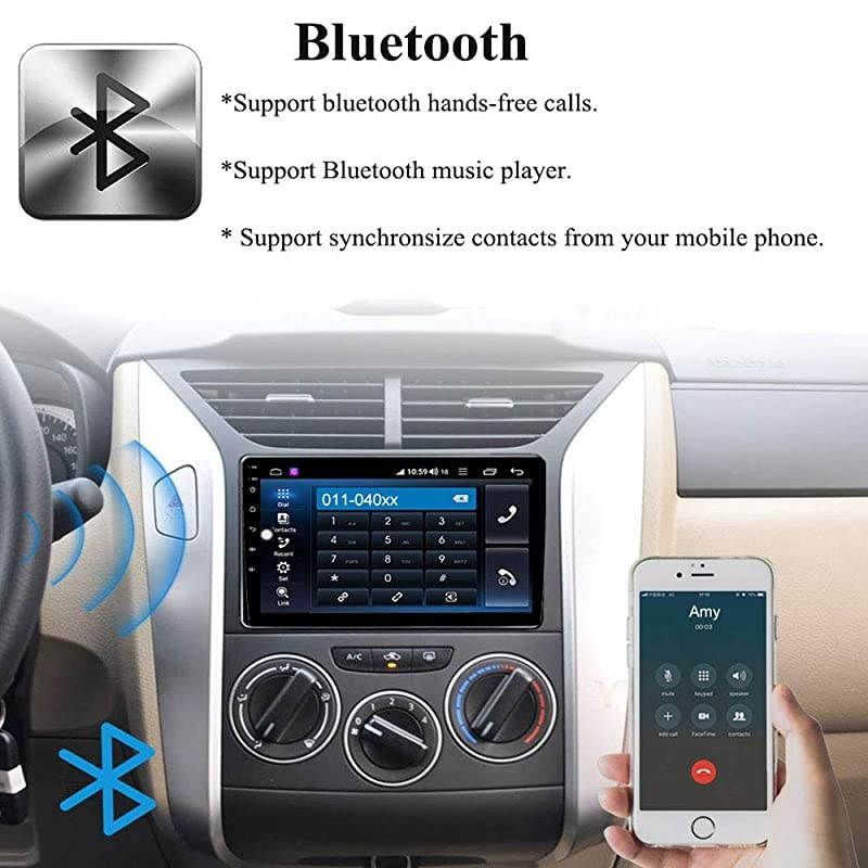91 10 Inch Touch Screen 1 Din Single DIN Car Multimedia Radio GPS Navigation inDash Car Stereo MP5 Player Autoradio with WiFi Bluetooth USB OBD 1006 2G RAM+32G ROM
