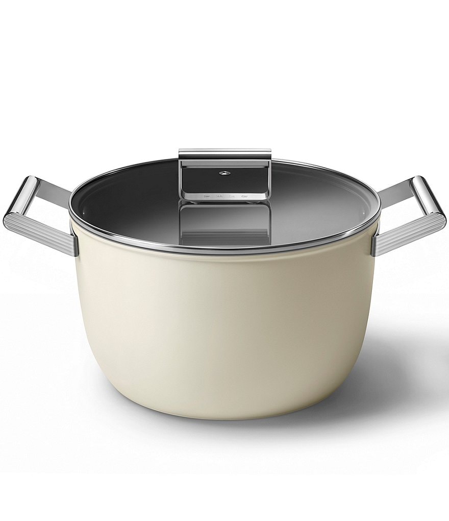 Smeg 50s Retro Style Nonstick 8-Quart Casserole w/Lid