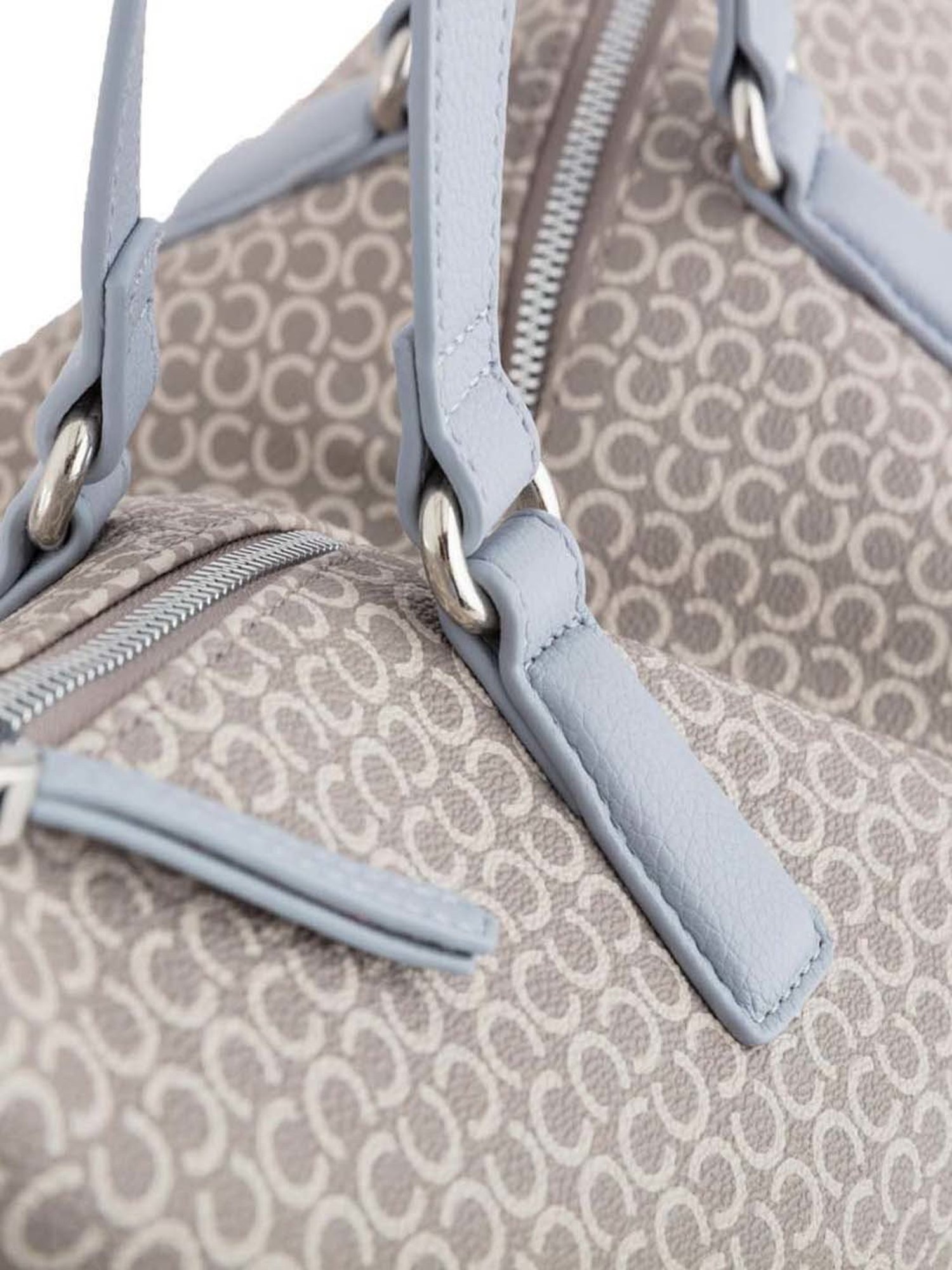 CARPISA Beige Printed Large Tote Handbag