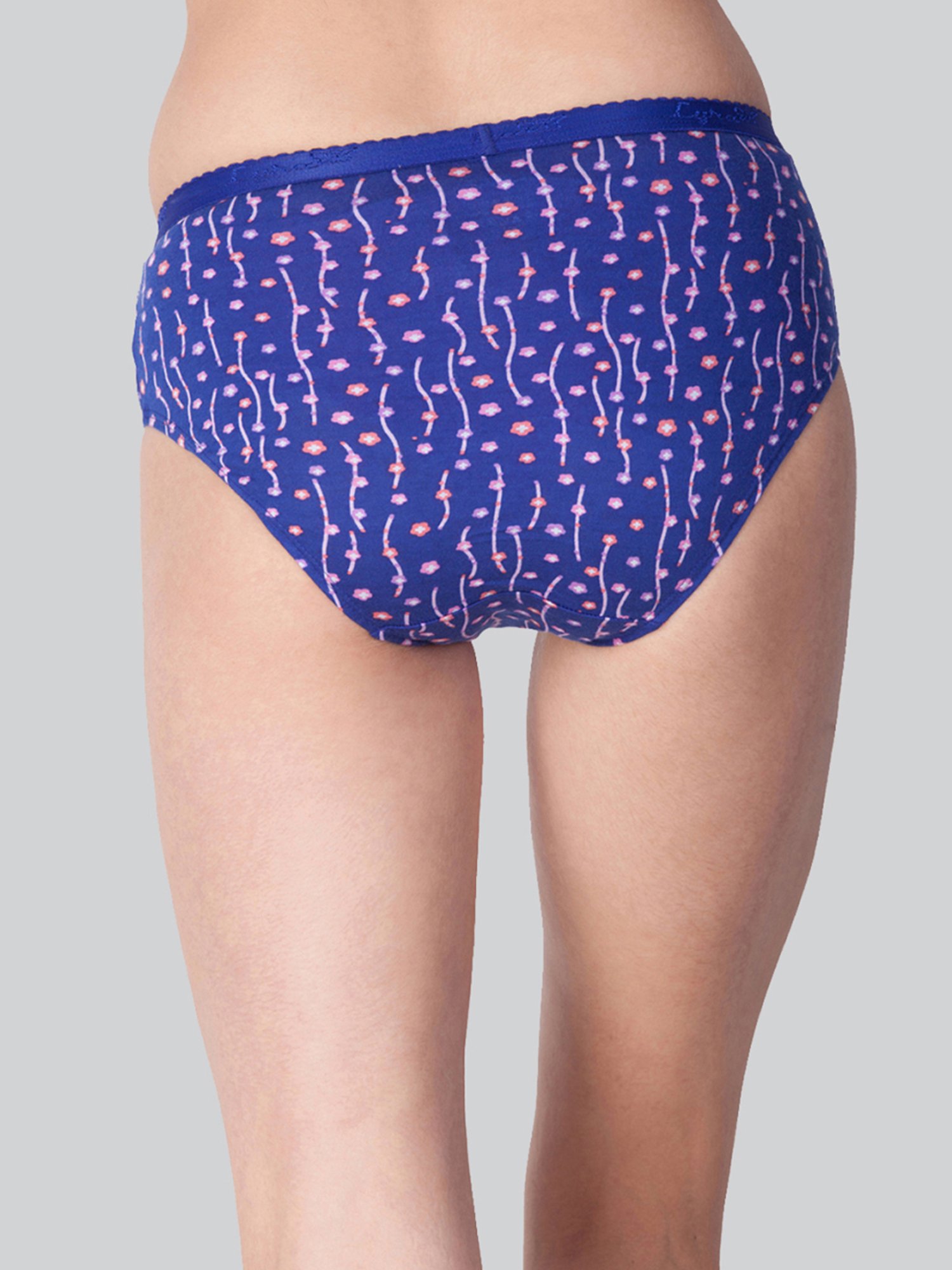 Lyra Assorted Color Cotton Printed Hipster Panties - Pack Of 8