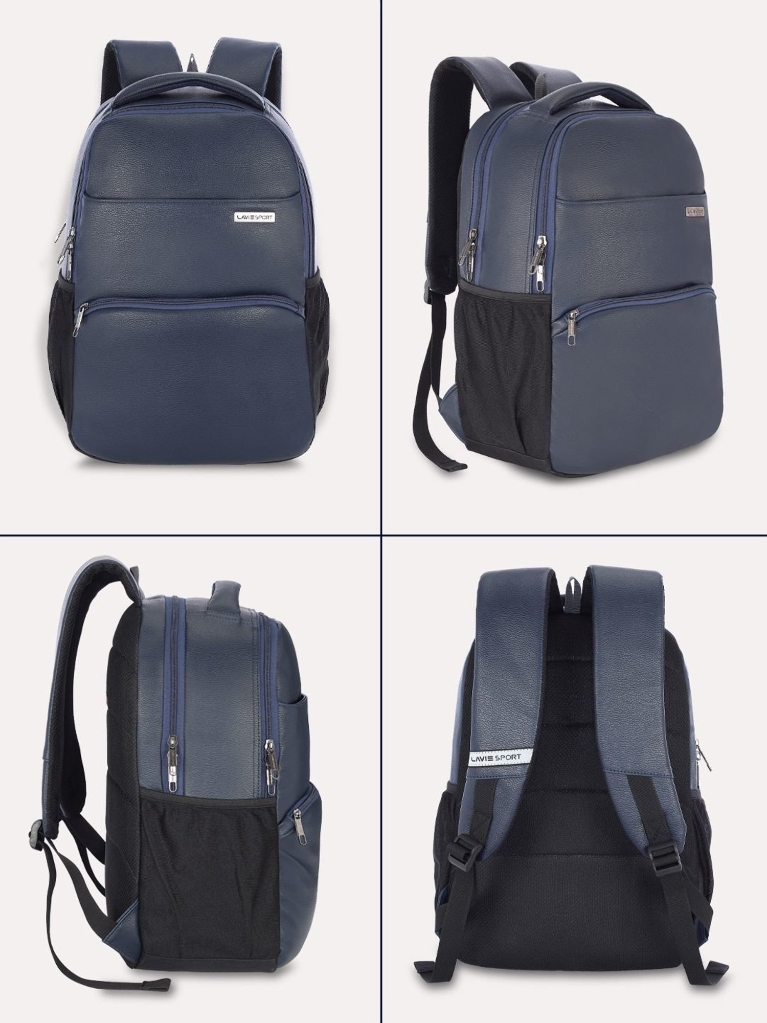 Lavie Navy Medium Laptop Backpack