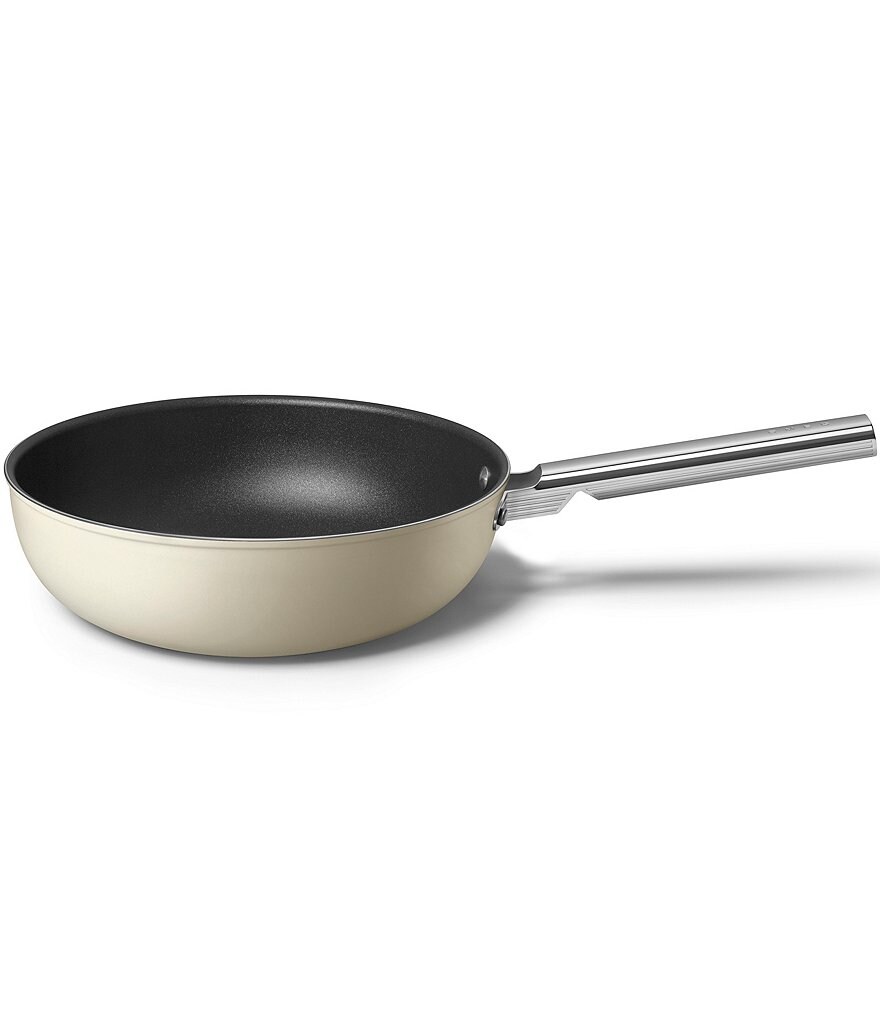 Smeg 50s Retro Style Nonstick 12#double; Wok Pan