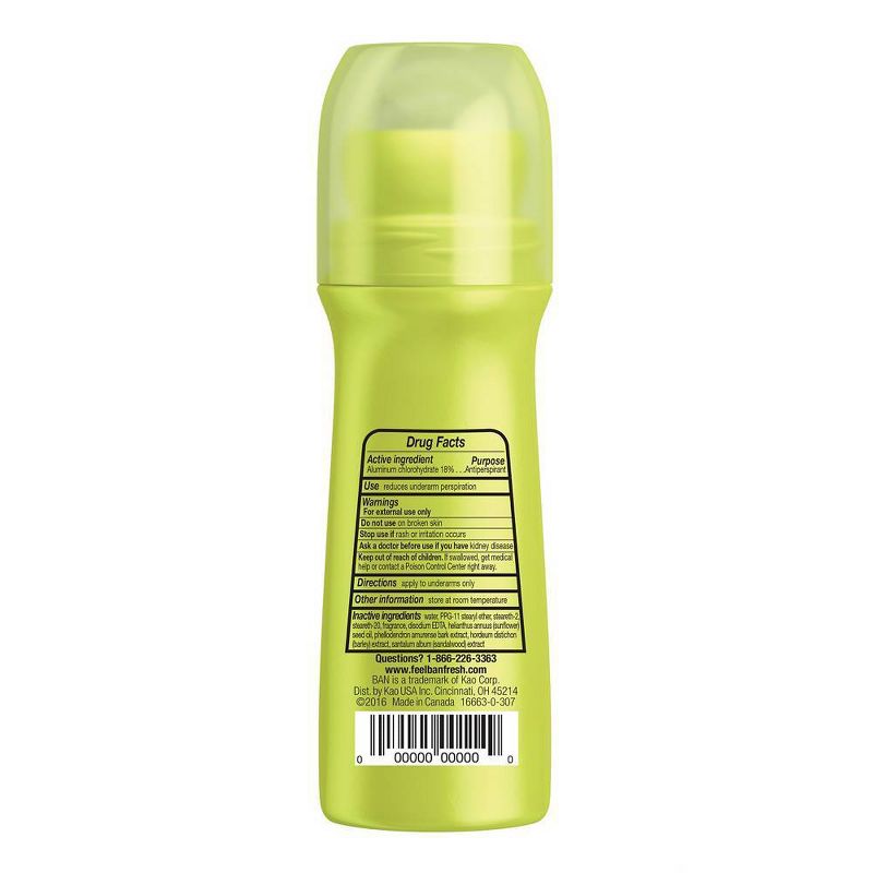 Ban Roll-On Powder Fresh Antiperspirant &#38; Deodorant - 3.5oz
