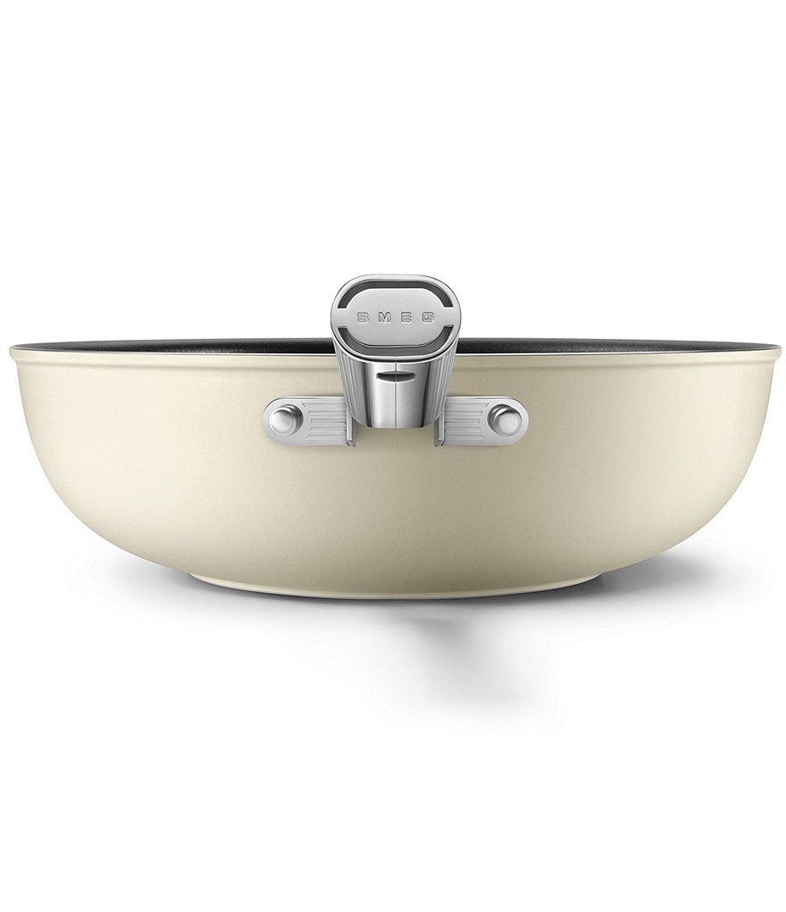 Smeg 50s Retro Style Nonstick 12#double; Wok Pan