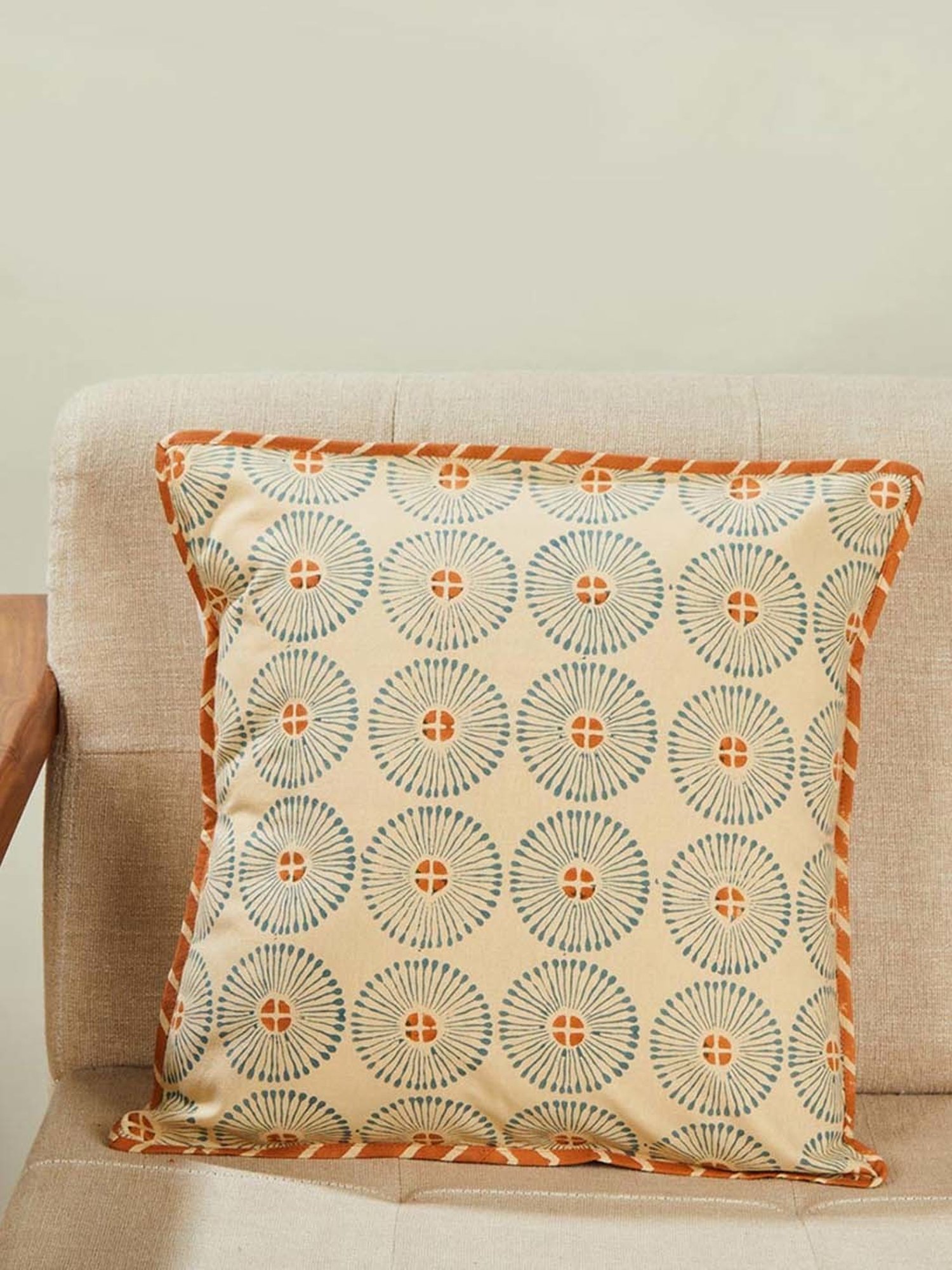 Fabindia Jaisalmer Multicolor Cotton Cushion Cover