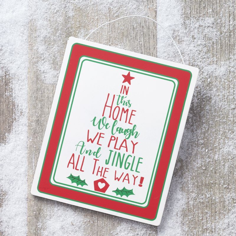 Lakeside In This Home We Laugh We Play We Jingle All The Way Christmas Tree Ornament