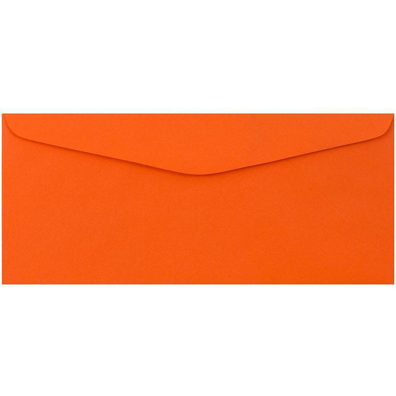 JAM Paper 50pk 3 7/8"x8 7/8" #9 Business Envelopes - Orange Recycled