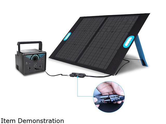 Renogy 50W Portable Monocrystalline Foldable Solar Panel with USB-C Port, and USB Port for Smartphones, Generators, Rechargeable Power Supplies, Laptops, Tablets, Outdoor, Camping
