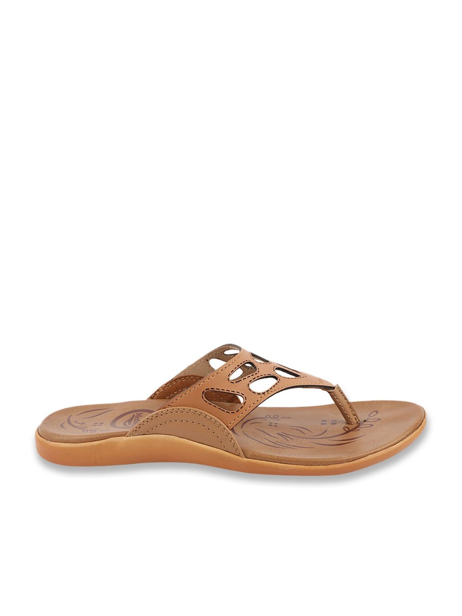 MediFeet Women's Beige Thong Sandals