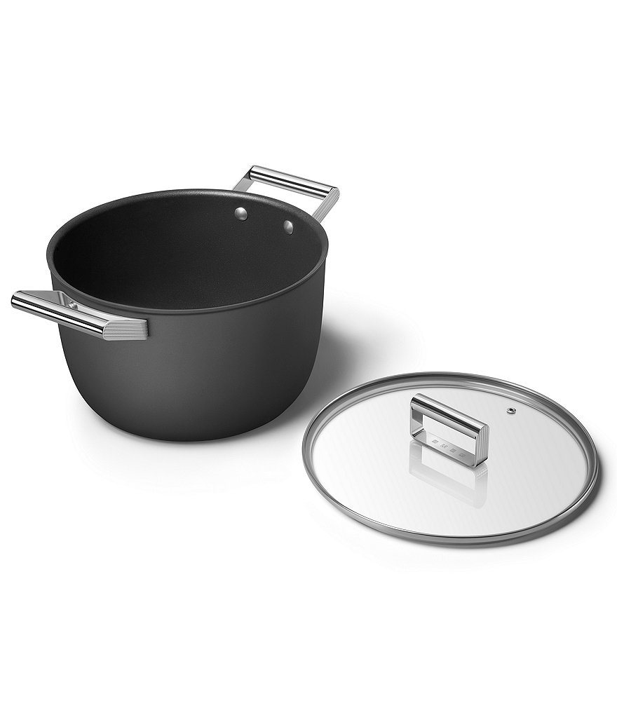 Smeg 50s Retro Style Nonstick 8-Quart Casserole w/Lid