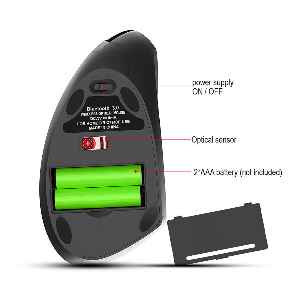 Vertical mouse 2.4G Wireless Mouse Optical Bluetooth 3.0 Ergonomic Mouse  Wireless Mouse 6 Buttons 2400 DPI Mouse For PC Laptop Gamer