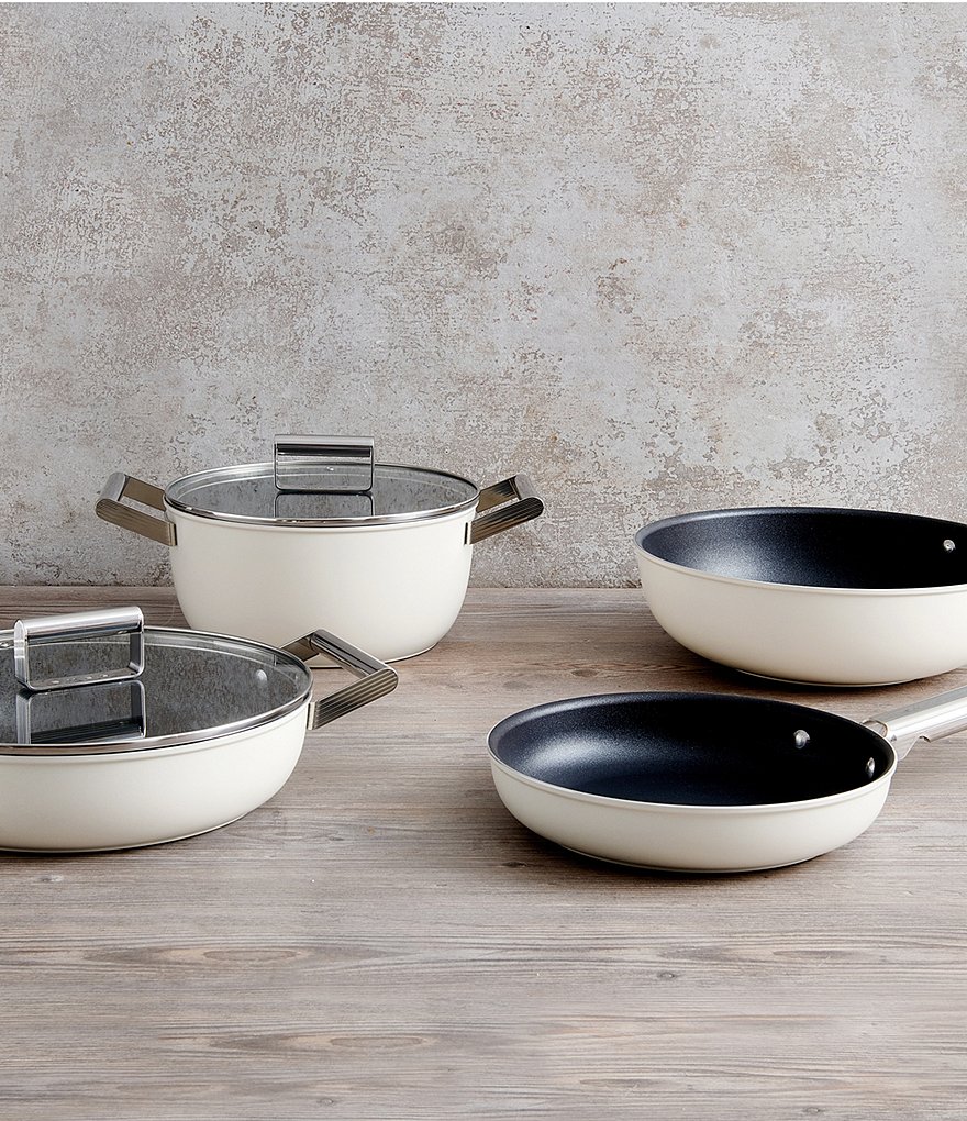 Smeg 50s Retro style Nonstick 10#double; Frying Pan