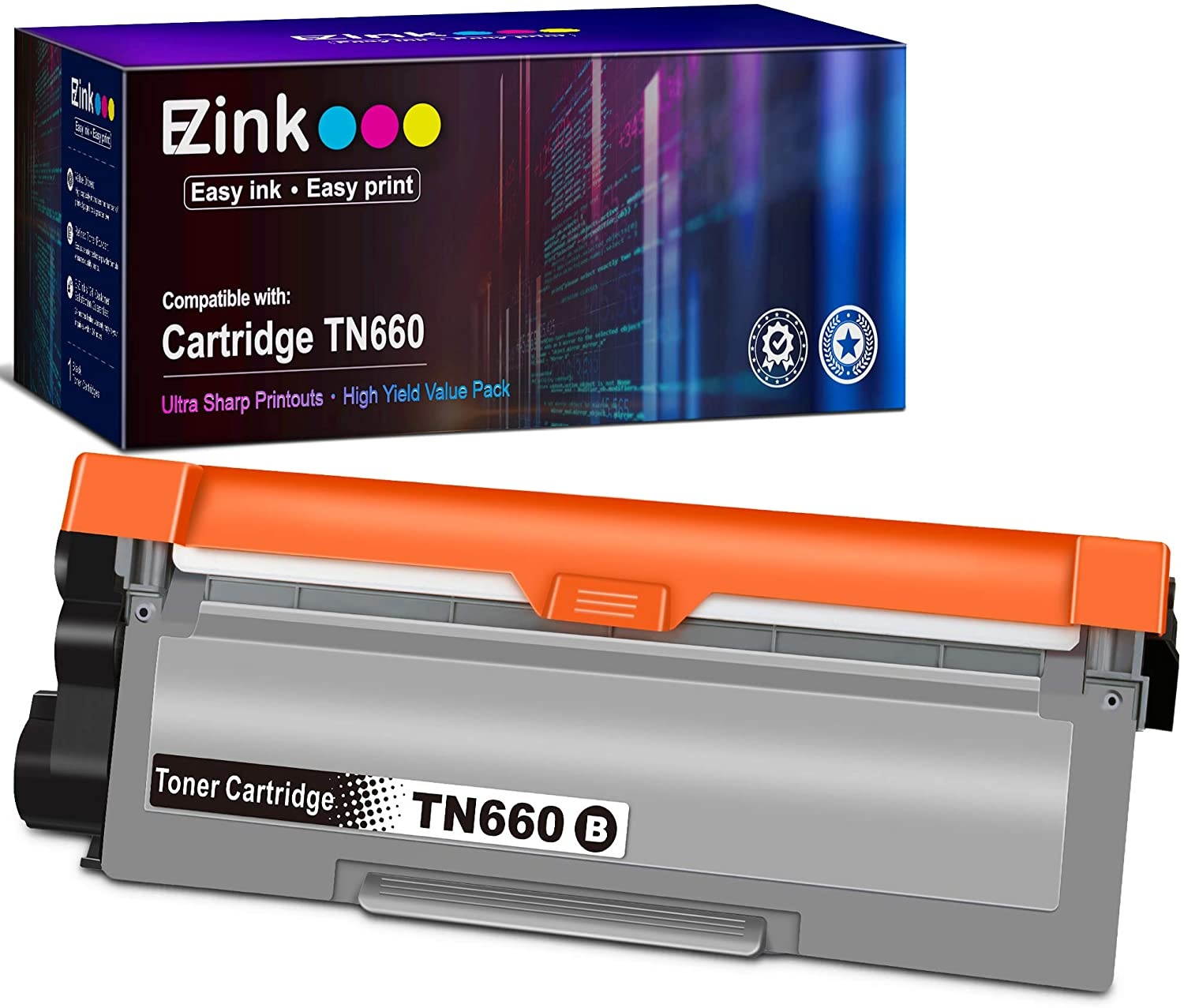E-Z Ink (TM) Compatible Toner Cartridge Replacement for Brother TN660 TN630 High Yield to use with HL-L2380DW HL-L2300D HL-L2340DW MFC-L2680W MFC-L2740DW MFC-L2685DW Printer (Black, 1 Pack)